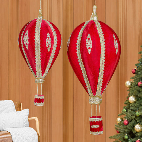 Enchanting Christmas Hot Air Balloon