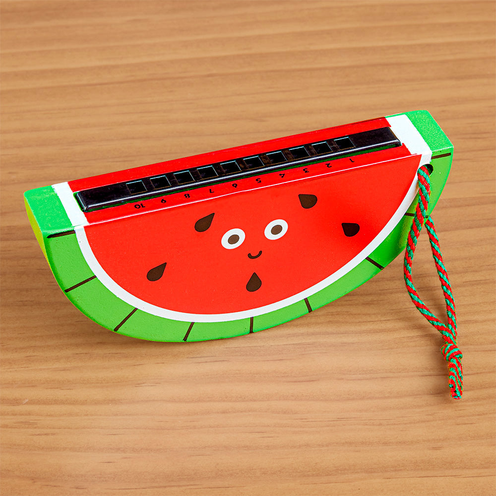 Kikkerland Kidoki Wooden Fruit Harmonica