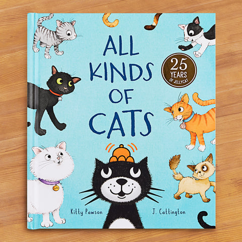 Jellycat "All Kinds of Cats" Children's Book by Kitty Pawson