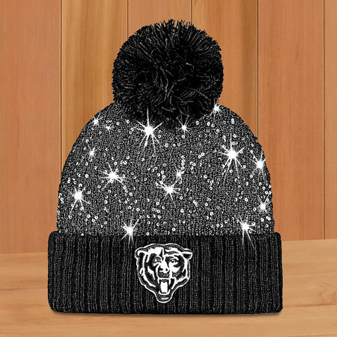Women's Starter NFL Bling Knit Hat, Chicago Bears