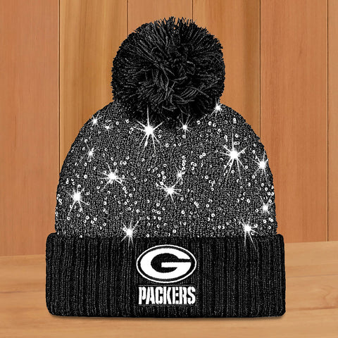Women's Starter NFL Bling Knit Hat, Green Bay Packers