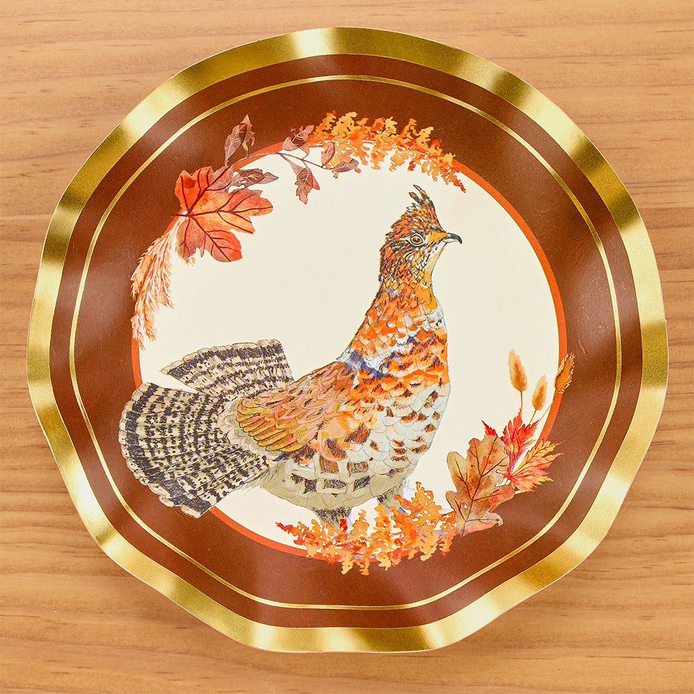 Sophistiplate Paper Plates and Napkins, Woodland Harvest