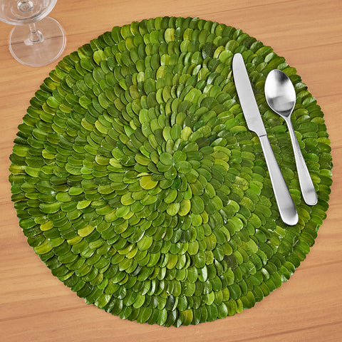 Preserved Boxwood Round Placemat