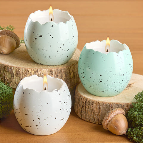 Cracked Robin Egg Tealights
