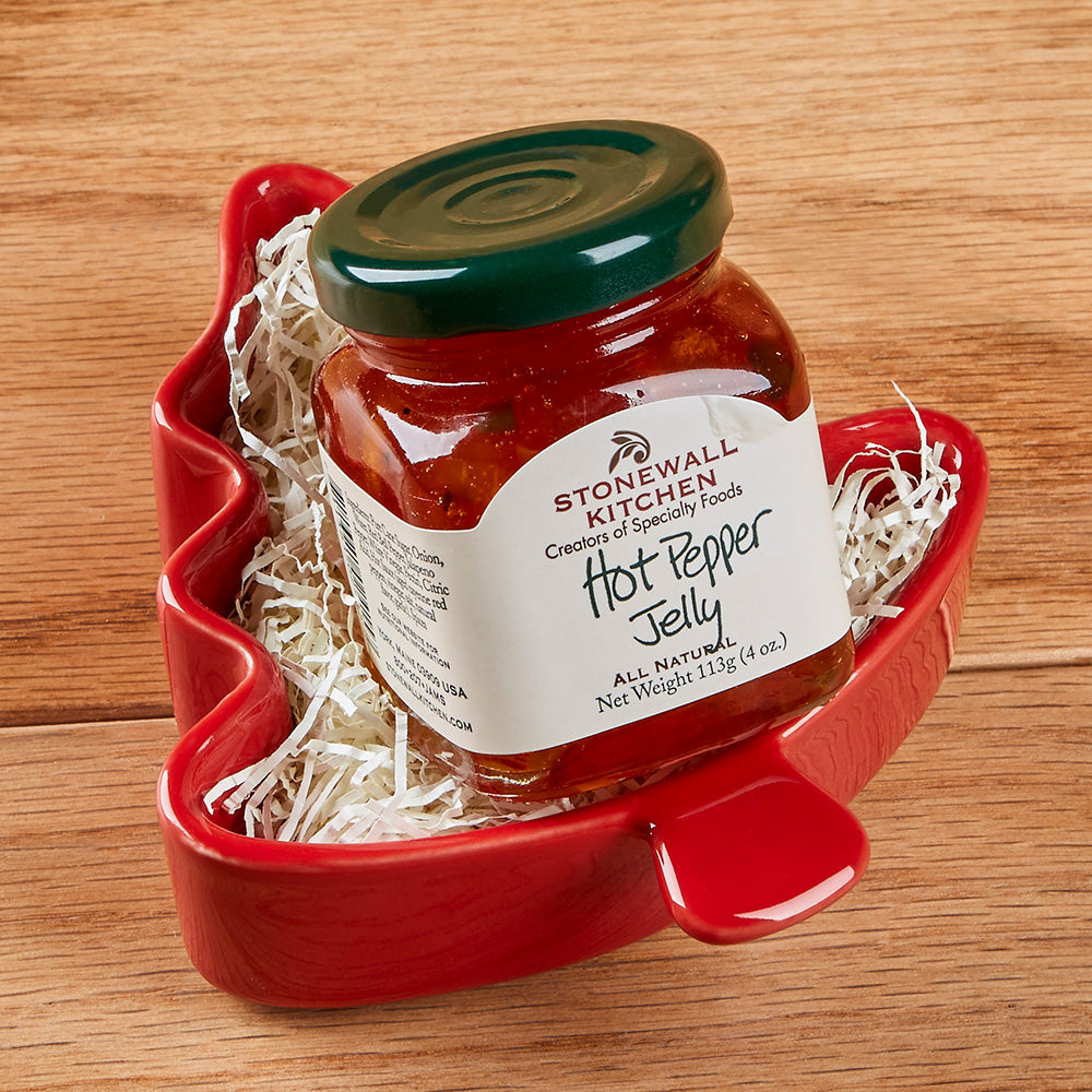 Stonewall Kitchen Hot Pepper Jelly Tree Ramekin Gift Set