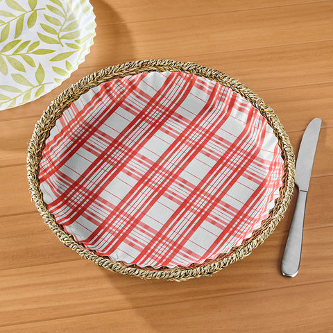 Plate & Pattern Parchment Paper Plate-Shaped Preformed Liners