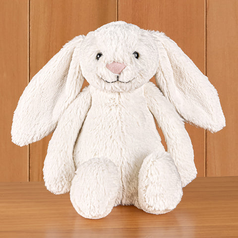 Jellycat Bashful Bunny Stuffed Animal Plush Toy, Cream