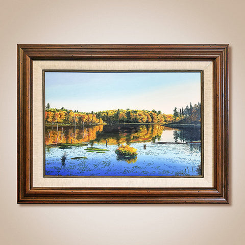 "Fall Color Flowage II" Original Painting by Ken Olesiak