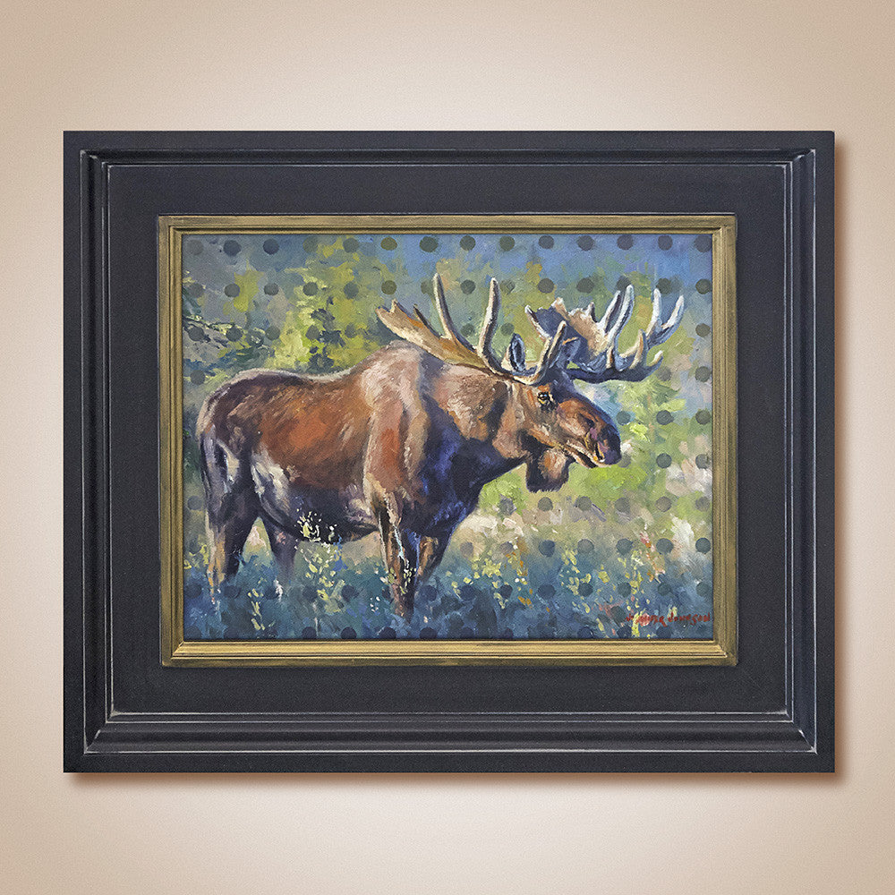 "Modern Moose" Original Oil Painting by Jennifer Johnson