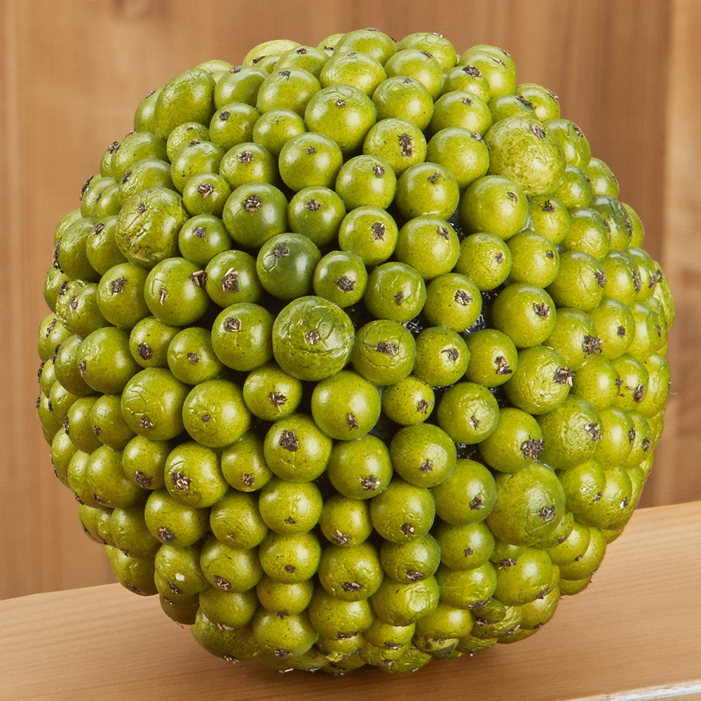 Hanging Green Berry Ball Ornament 5" To The Nines Manitowish Waters