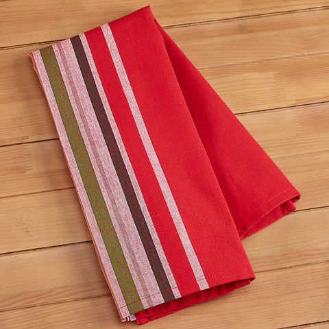 Stonewall Kitchen Tea Towel, Holiday Stripe