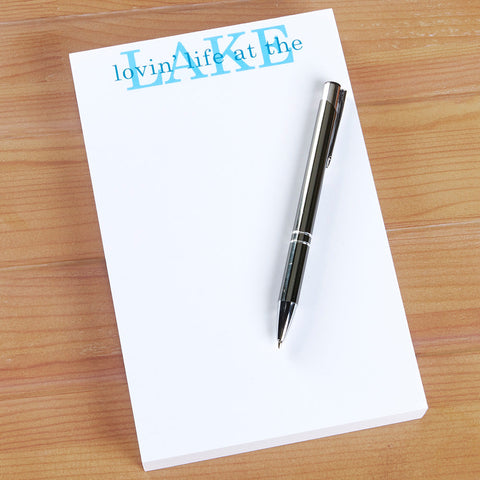 "Lovin' Life at the Lake" Notepad