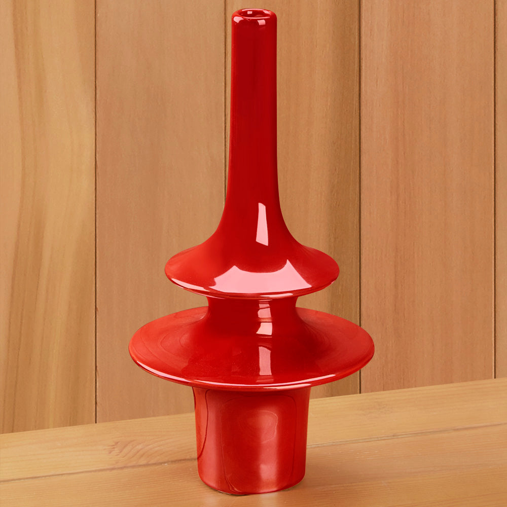 Red Minaret Ceramic Vase