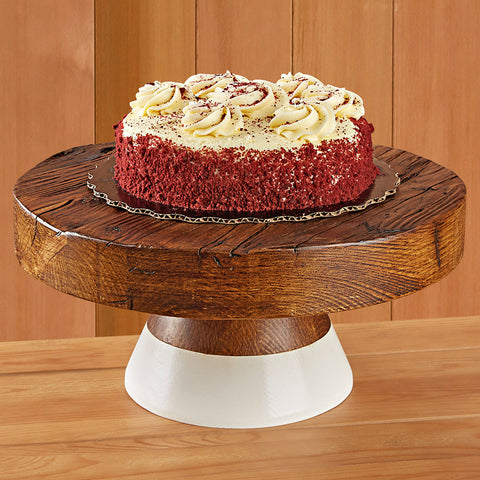 etúHOME Modern Wood Block Cake Stand