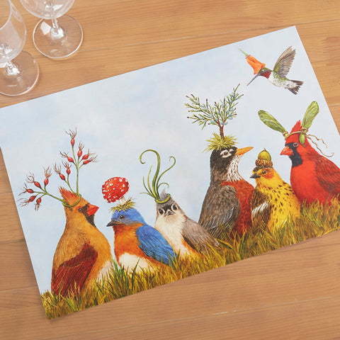 Hester & Cook Paper Placemats, Bird Bonanza