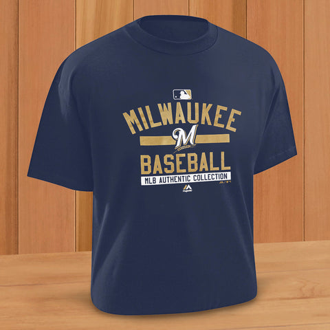 Men's MLB Authentic T-Shirt, Milwaukee Brewers