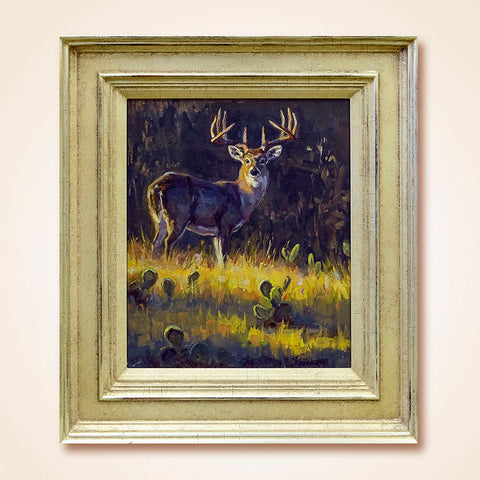 "South Texas Buck" Original Oil Painting by Tiffany Stevenson