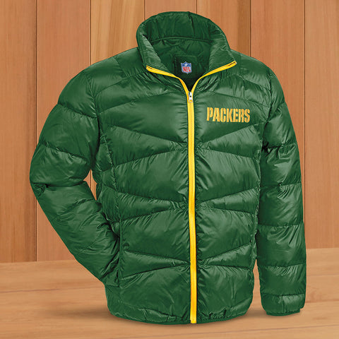 Green Bay Packers Puffer Coat - Men's