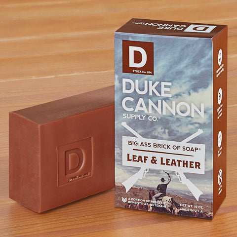 Duke Cannon Big Ass Brick of Soap, Leaf and Leather
