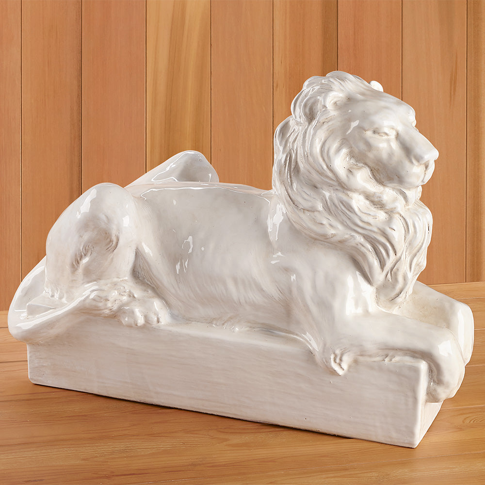 Ceramic Lion Sculpture