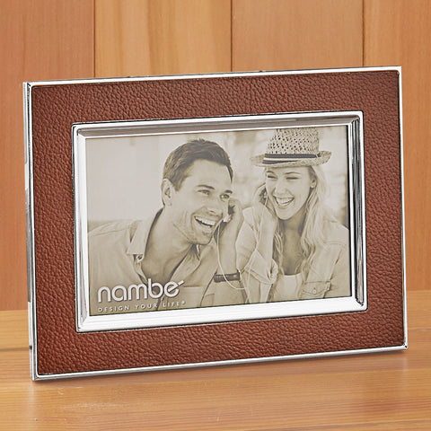 Nambé Novara Leather Picture Frame