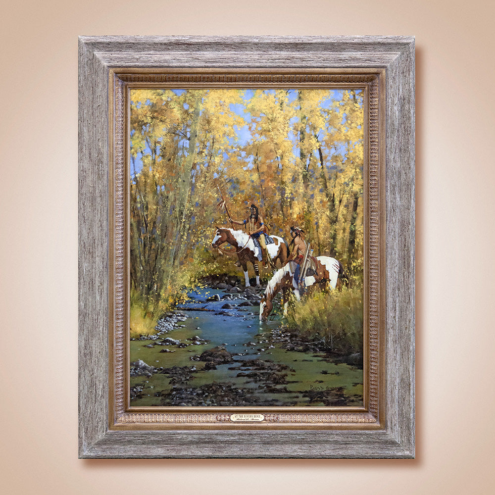 "At The River's Bend" Original Oil Painting by Richard D. Thomas