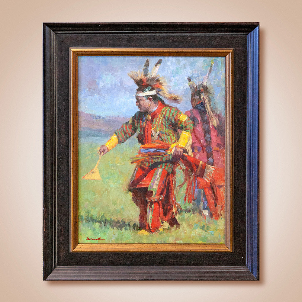 "Grass Dancers" Original Oil Painting by William Kalwick