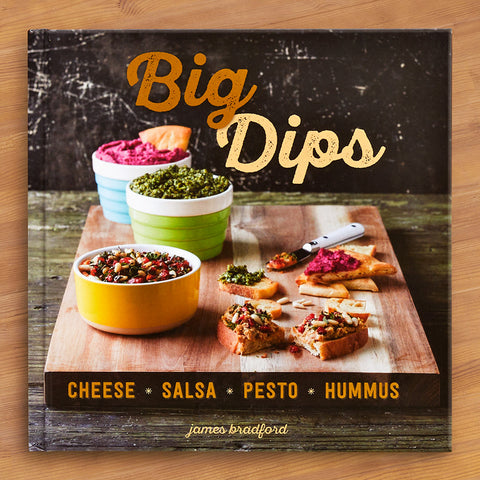 "Big Dips: Cheese, Salsa, Pesto, Hummus" by James Bradford
