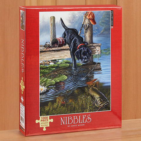 Willow Creek Press 1,000 Piece Jigsaw Puzzle, "Nibbles" by James Meger