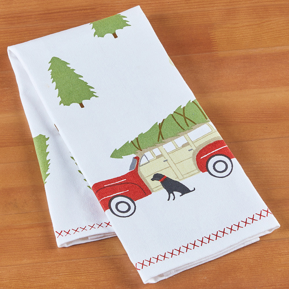 Chandler 4 Corners Kitchen Towel, Tree Farm To The Nines Manitowish Waters