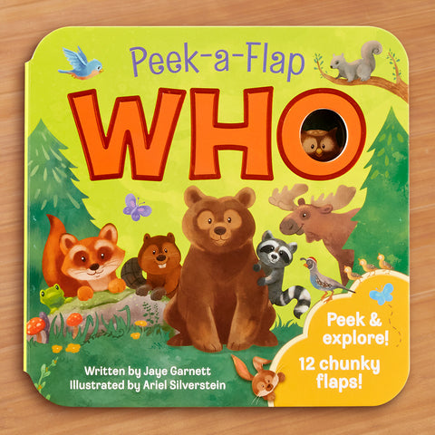 "Who: Peek-a-Flap" Children's Board Book by Jaye Garnett