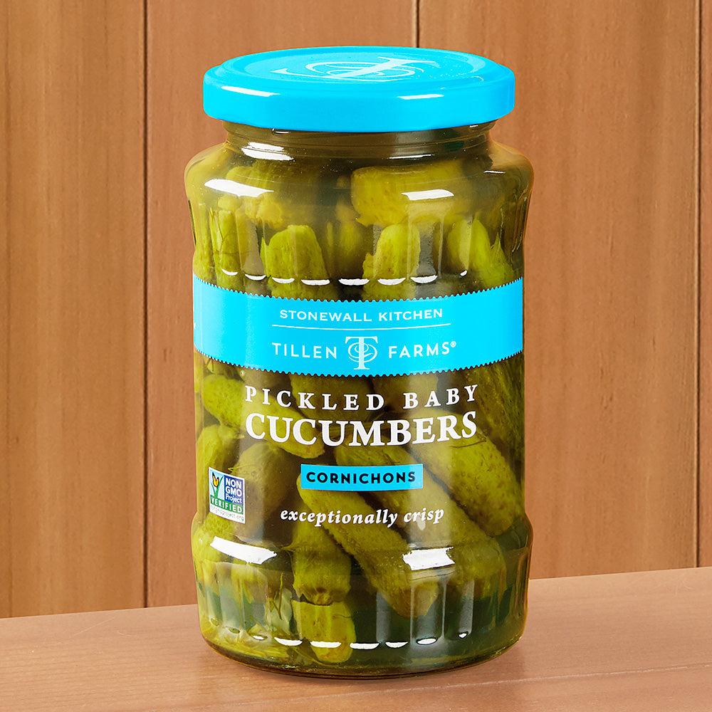 Stonewall Kitchen Tillen Farms Pickled Baby Cucumbers (Cornichons) - 12.3 oz