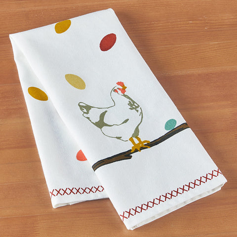 Chandler 4 Corners Kitchen Towel, Chickens' Dream
