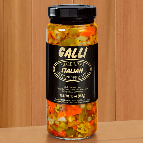 Galli Gourmet Giardiniera Italian Hot Pepper Mix