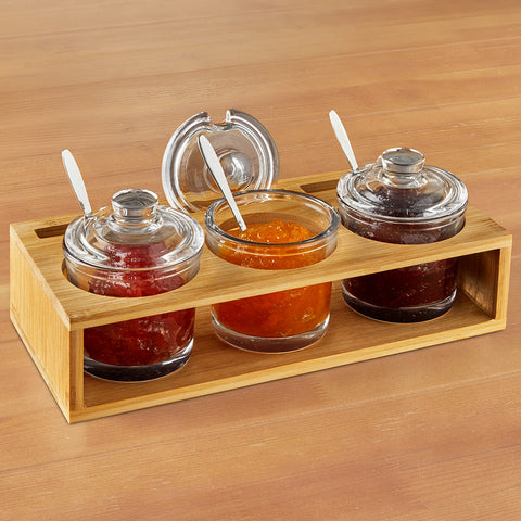 Badash "Party Time!" Triple Jar Condiment Server