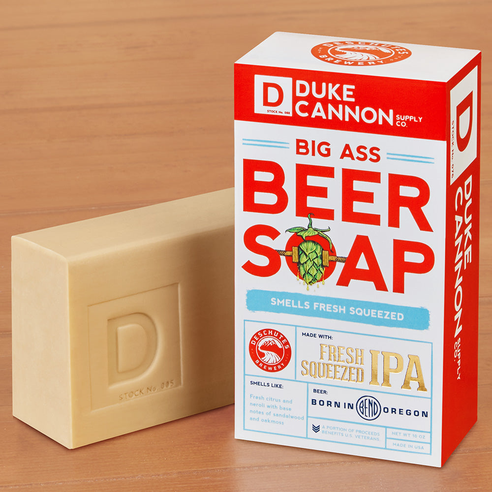 Duke Cannon Big Ass Beer Soap, Deschutes Fresh Squeezed IPA