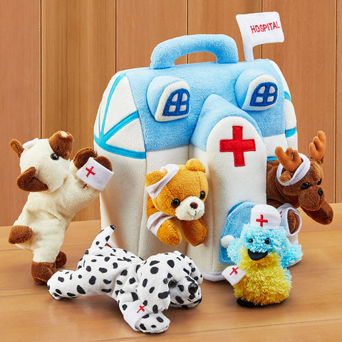 Hospital with Patient Stuffed Animals