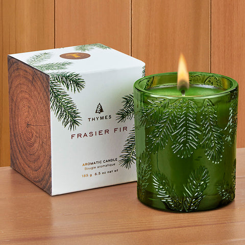 Frasier Fir Green Glass Candle