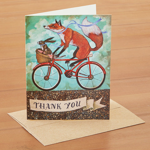 Hester & Cook Thank You Card, Bicycle