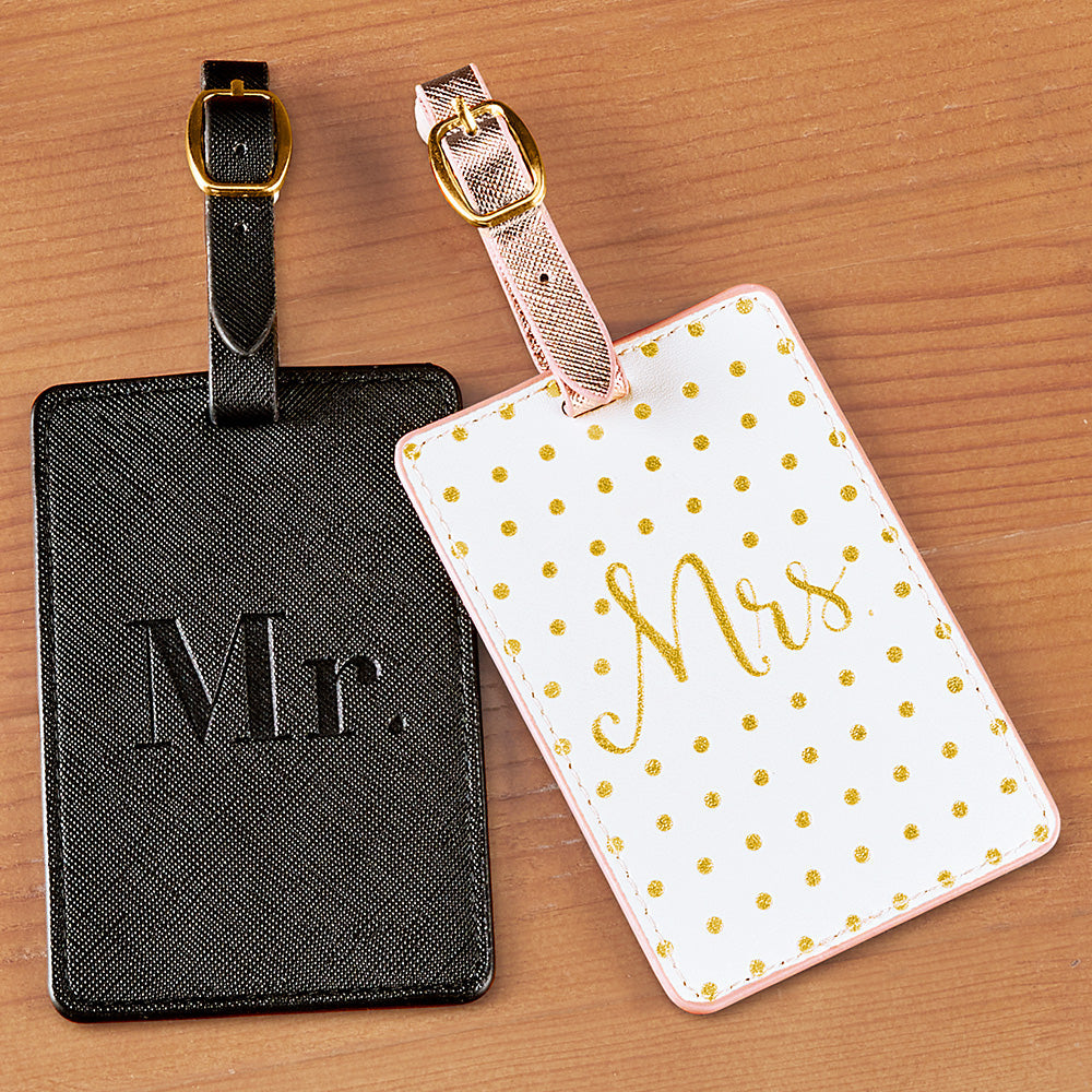 Mary Square "Mr. & Mrs." Luggage Tags