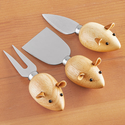Kikkerland 3 Blind Mice Cheese Knives