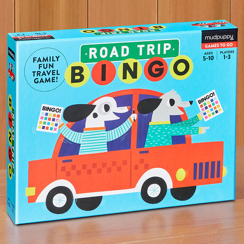 Mudpuppy Road Trip Bingo Travel Game