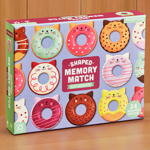 Mudpuppy Cat Donut Shaped Memory Match Game