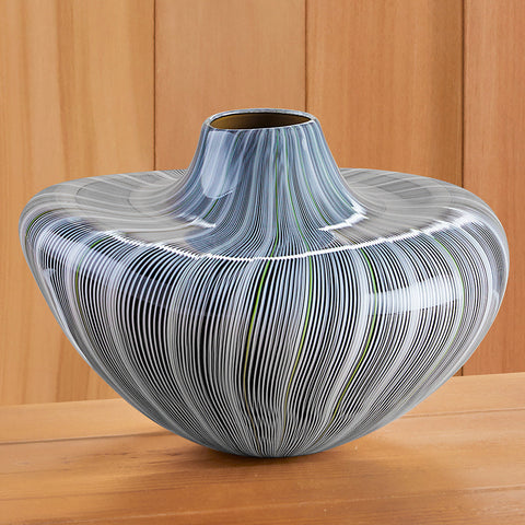 "Malleable Basket" Art Glass Vase by Josh Bernbaum