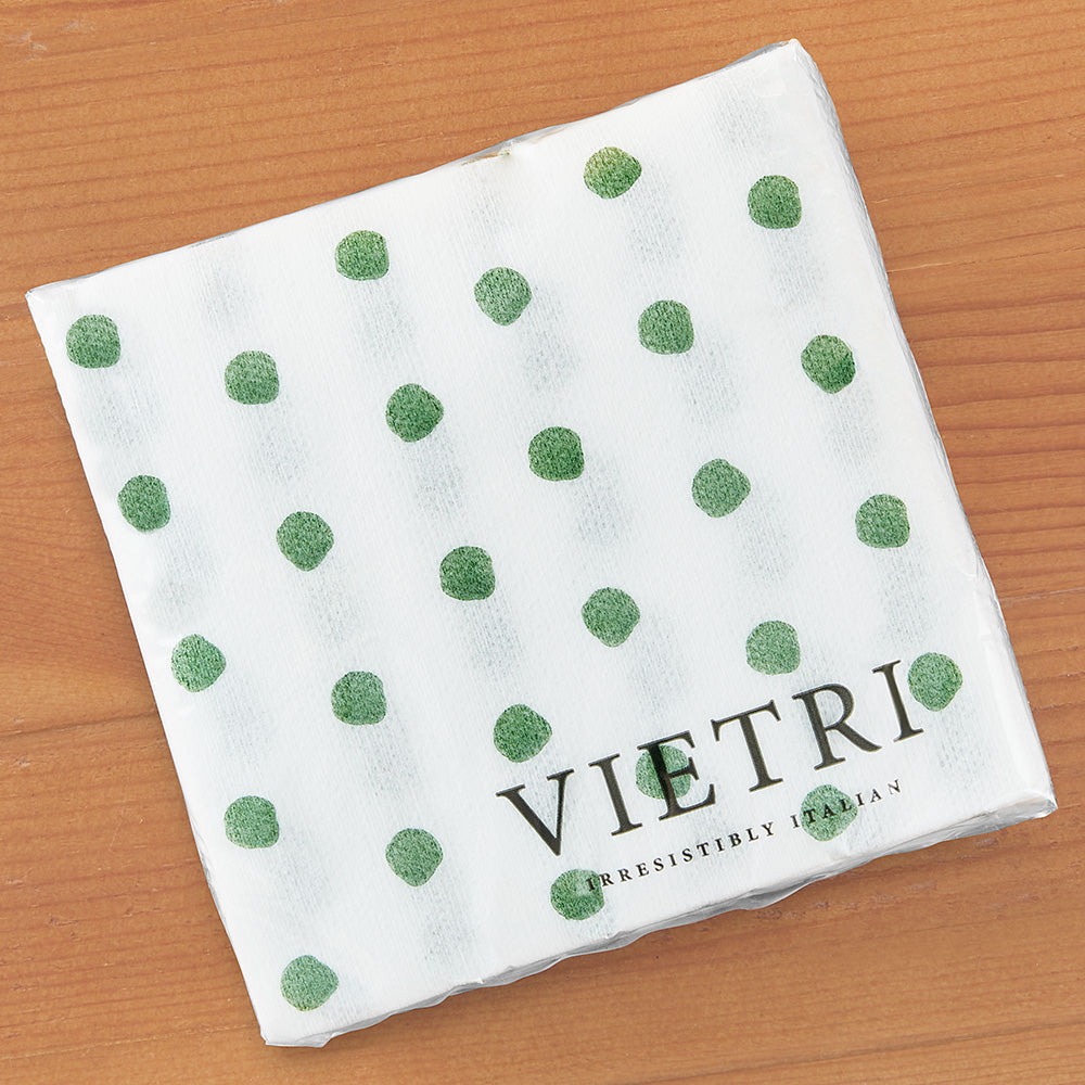 Vietri Papersoft Napkins, Green Dot