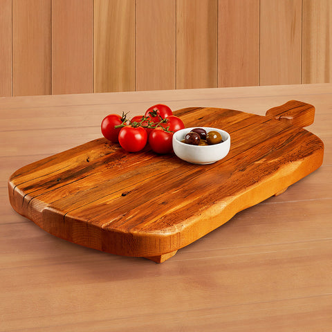 etúHOME Wood Footed Serving Board