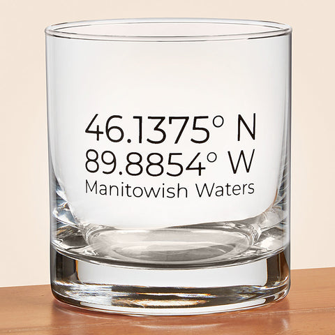 Manitowish Waters Pint & Rocks Glasses