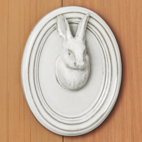 White Ceramic Rabbit Trophy Mount