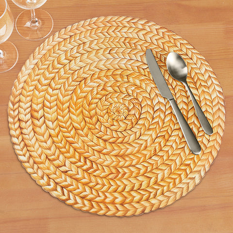 Hester & Cook Paper Placemats, Braided Jute
