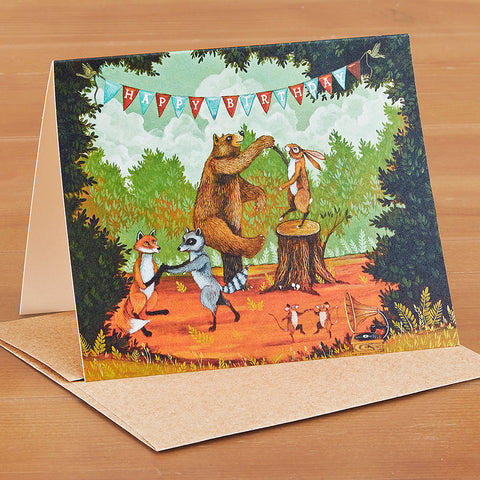 Hester & Cook Greeting Card, Forest Birthday Party